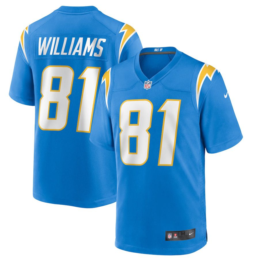 Men Los Angeles Chargers #81 Mike Williams Nike Powder Blue Game NFL Jersey